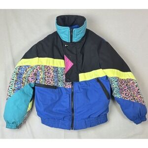 Winning Moves Winter Coat‎ Children's Size 12 Vintage Multicolor Ski Coat